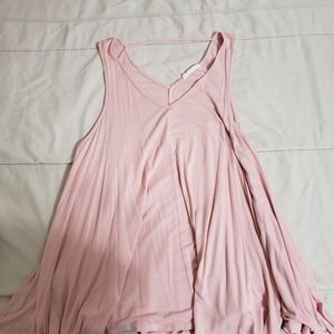 Pink flowy Dress Up Tank
